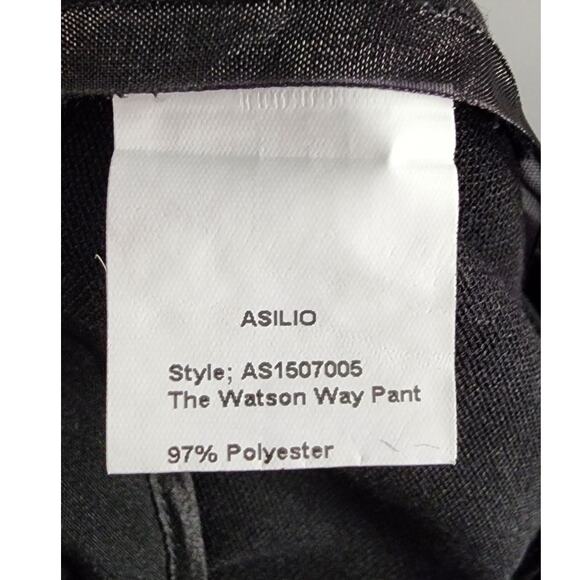 Asilio The Watson Way Flared Hi-Rise Pants Black XS 2 NEW - Picture 5 of 10